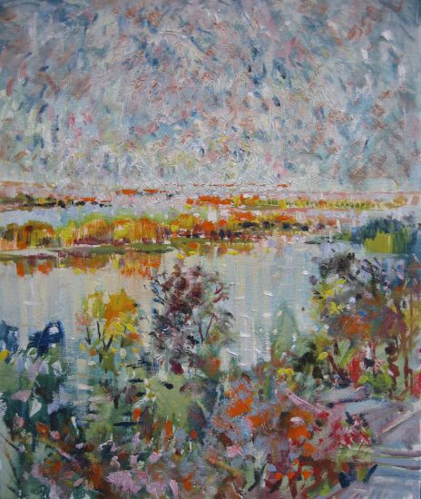 Korzh Lesya, Ostrovy za úsvitu, 2013, plátno, olej, 60 x 50
